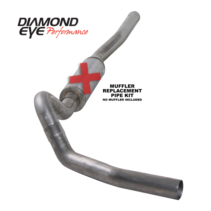 Chevrolet 2500 Performance Exhaust - Diamond Eye Performance - Catback Single Muffler Replacement - `06-`07